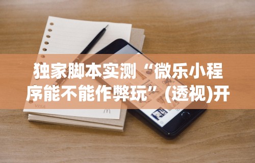 独家脚本实测“微乐小程序能不能作弊玩”(透视)开挂辅助脚本+详细开挂安装教程