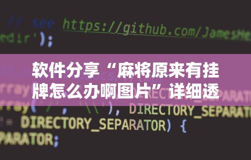 玩家秒懂“微乐麻将万能开挂器下载”揭秘透视辅助万能挂用法