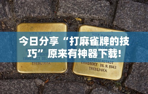 今日分享“打麻雀牌的技巧”原来有神器下载!