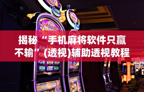 3分钟学会“跑胡子真的可以开挂吗	”掌握辅助功能必胜规则