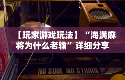 【玩家游戏玩法】“海满麻将为什么老输”详细分享装挂步骤