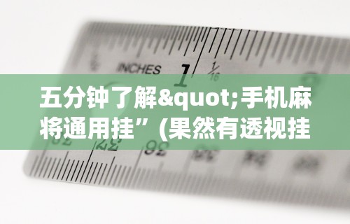 五分钟了解"手机麻将通用挂”(果然有透视挂) 