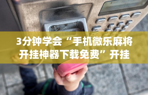 3分钟学会“手机微乐麻将开挂神器下载免费”开挂(透视)辅助教程