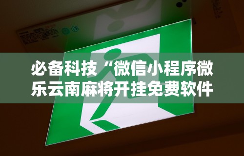 必备科技“微信小程序微乐云南麻将开挂免费软件”真实开挂技巧分享