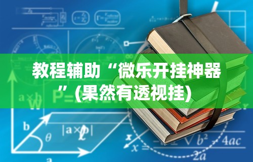 教程辅助“微乐开挂神器”(果然有透视挂) 