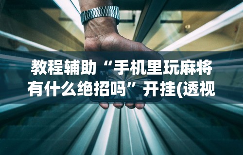 教程辅助“手机里玩麻将有什么绝招吗”开挂(透视)辅助教程