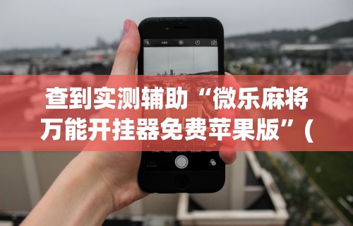 查到实测辅助“微乐麻将万能开挂器免费苹果版”(详细透视教程)