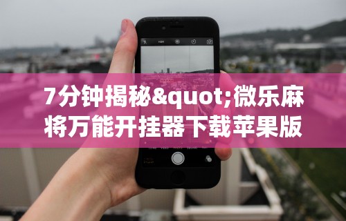 专家分析“微乐麻将万能开挂器软件”-揭秘开挂教程分享