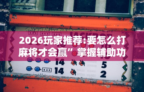 2026玩家推荐:要怎么打麻将才会赢”掌握辅助功能必胜规则
