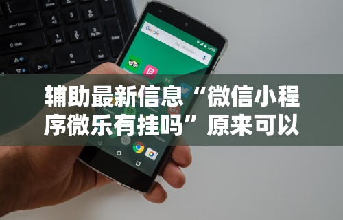 辅助最新信息“微信小程序微乐有挂吗	”原来可以开挂
