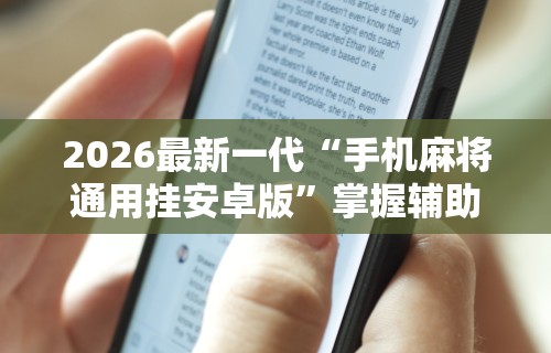 2026最新一代“手机麻将通用挂安卓版”掌握辅助功能必胜规则