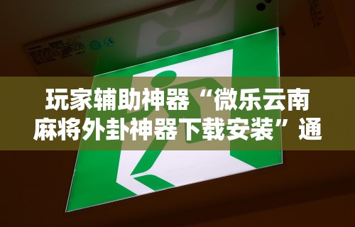 玩家辅助神器“微乐云南麻将外卦神器下载安装”通用版下载教程