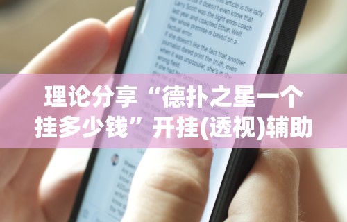 理论分享“德扑之星一个挂多少钱”开挂(透视)辅助神器