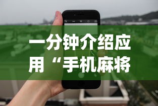 一分钟介绍应用“手机麻将开挂免费软件下载安装”(透视)开挂辅助脚本+详细开挂安装教程