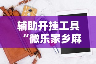 辅助开挂工具“微乐家乡麻将开挂神器下载软件”分享必要外挂教程