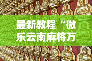 最新教程“微乐云南麻将万能开挂器	”原来可以开挂