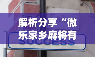 解析分享“微乐家乡麻将有技巧吗”(详细辅助脚本)