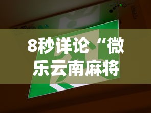 8秒详论“微乐云南麻将为什么一直输	”(果然有透视挂)